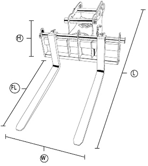 Universal floating pallet fork